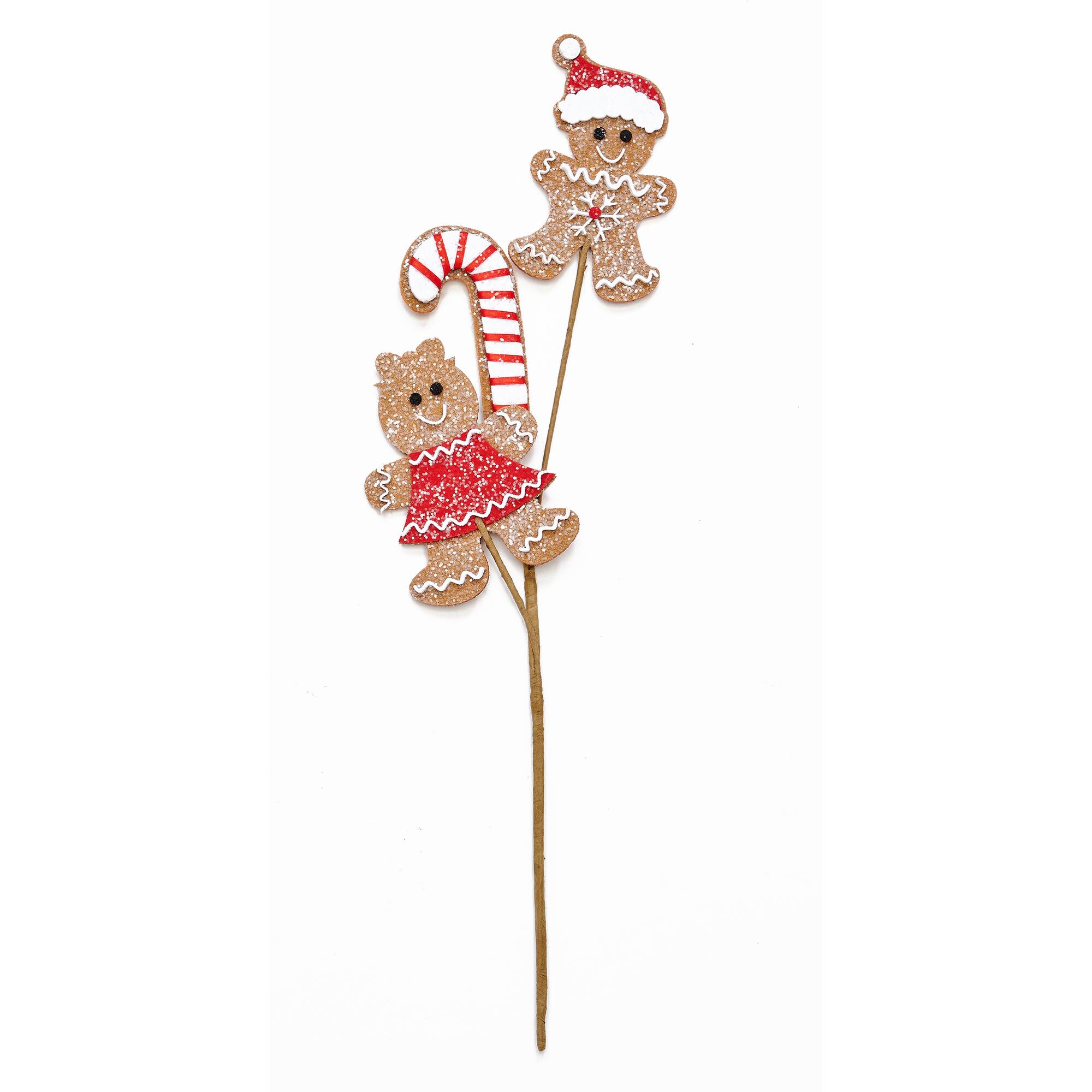 12" Christmas Teddy Bear with Candy Cane Picks, 3ct.